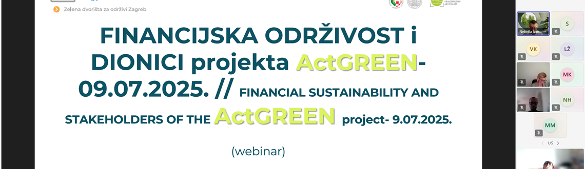 Održan webinar o financijskoj održivosti i ulozi dionika u klimatskoj tranziciji